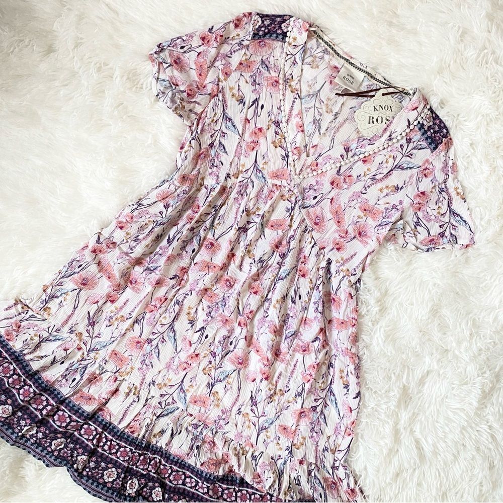 Boho Floral Print Dress